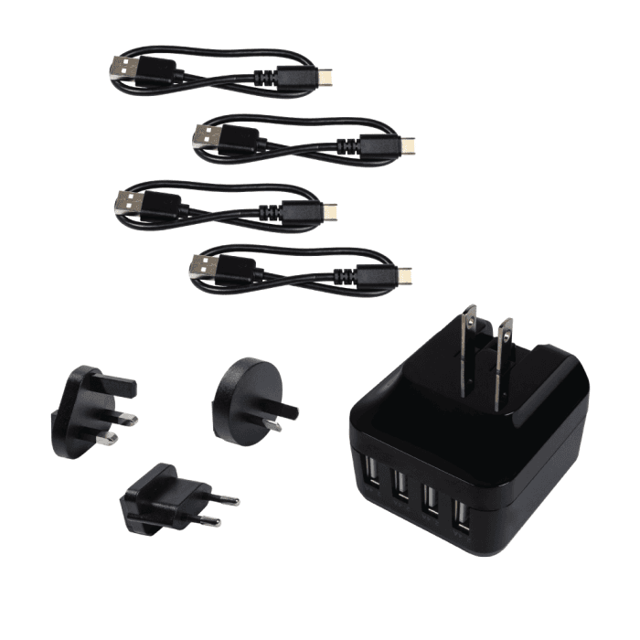 USB Charging Bundle (4-port, 48W, Global)